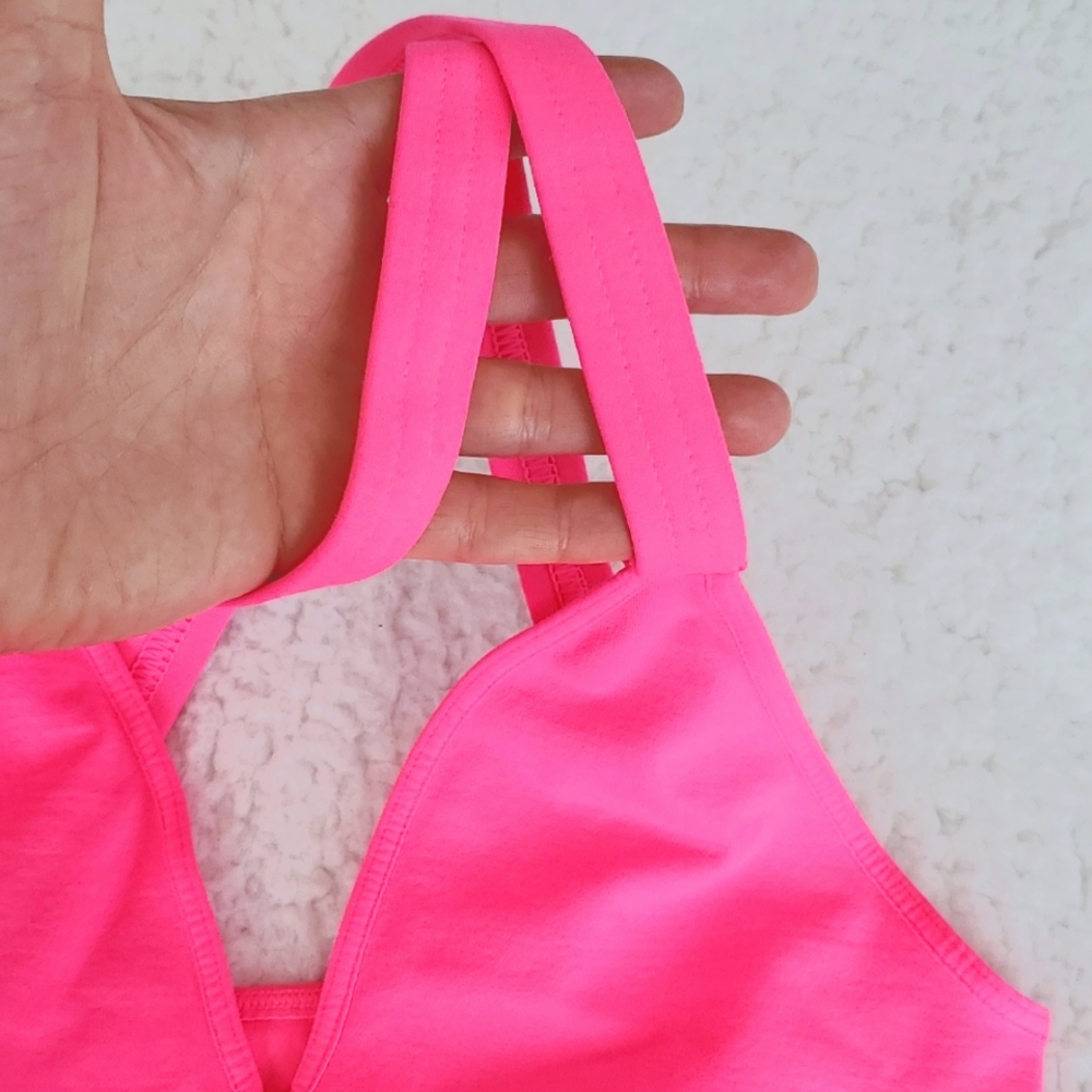 Free People Good Karma Crop bright pink - Picture 6 of 11